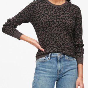 Banana Republic Metallic Leopard Sweater